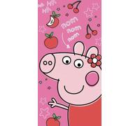 JYC CREATIVE Asciugamano Peppa Pig per Bambini - Telo Mare e Piscina in Microfibra 140x70 cm, Asciugamano Morbido per Bagno e Sport, Design Colorato per Ragazze e Ragazzi