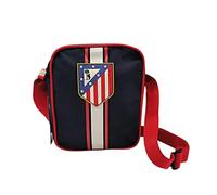 JYC CREATIVE Borsa a Tracolla Atlético de Madrid Modello 2 - Borsello Sportivo Compatto (23.3x18.5 cm) per Uomo, Donna e Ragazzi, Idea Regalo Tifosi Biancorossi, Rosso e Bianco