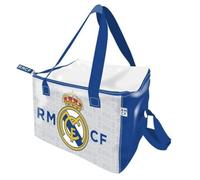 JYC CREATIVE Borsa a Tracolla Real Madrid Modello 2 - Borsello Sportivo Compatto (23.3x18.5 cm) per Uomo, Donna e Ragazzi, Idea Regalo Tifosi Madrid Calcio, Bianco