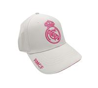JYC CREATIVE Cappello ufficiale Real Madrid squadra di calcio regalo per gli appassionati di calcio cappello con visiera per uomo e donna, bianco, Taglia unica