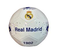 JYC CREATIVE Pallone Real Madrid Modello 2 - Palla da Calcio per Bambini e Adulti - Misura Standard, Colore Bianco