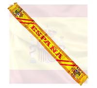 JYC CREATIVE Sciarpa, Bandiera Cappello Ufficiale delle Squadre di Calcio, Equipaggiamento Ufficiale Calcio, Regalo di Attrezzatura Attrezzatura (FR/ES, Lettere, Taglia Unica, Sciarpa, Spagna)