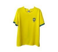 JYC CREATIVE Set sportivo per ragazzi e ragazze da 4 a 14 anni, maglietta e pantaloncini per sport e calcio, tuta estiva corta per la scuola, regalo per ragazzi e ragazze, Brasile, XXL