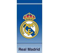 JYC CREATIVE Telo Real Madrid - Asciugamano Mare e Doccia 100% Cotone 75x150 cm, Accessorio Sportivo per Tifosi Blancos, Ideale per Palestra, Piscina e Regali, Design Madrid 1