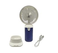 JYC CREATIVE Ventilatore portatile USB, ventilatore portatile regolabile a 3 velocità, ad alta potenza, silenzioso, mini, scrivania, lavoro, ufficio, (marino)