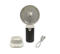 JYC CREATIVE Ventilatore portatile USB, ventilatore portatile regolabile a 3 velocità, ad alta potenza, silenzioso, mini, scrivania, lavoro, ufficio, (nero)