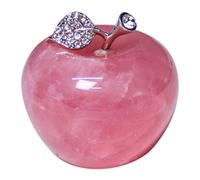 JYCCH 1 pezzo di quarzo rosa naturale rosa mela coppia decorazione decorazione casa studio decorazione fai da te