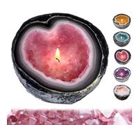 JYEVERC Candele Cristallo, Candela Geode Cristallo, Ciotole per Candele Divertenti, Cristalli per Purificare l'energia, Artigianato della Resina, Ornamento Creativo, Regalo Perfetto