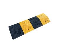 JYHHGDS Dissuasore di velocità per Garage, in Gomma e plastica Resistente, con 6 Viti, Adatto per ingressi di parcheggi scolastici, 100x35x4 cm