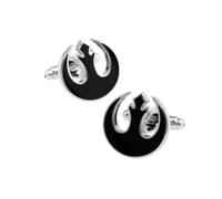 JYHLSHO Gemelli Da Uomo 1 Paio Di Gemelli Neri Per Camicia Star Wars Rebels League