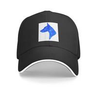 JYKJUEDZ Cappellino da Baseball con Profilo Doberman e Icona Snapback Anime per Uomo e Donna
