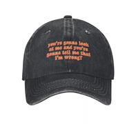 JYKJUEDZ Cappellino da Baseball La Strega Cattiva dell'Est Fratello/Sua Sorella Era Una Strega, Giusto? - TIK Tok Golf Wear Icon Bambino Donna