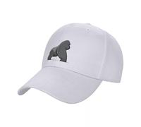 JYKJUEDZ Cappellino da Baseball Silverback Strong Gorilla su Bianco Anime Anime papà Cappellini Uomo Donna