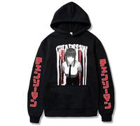 JYKJUEDZ Chainsaw Man Makima Manga Moda Hip Hop Pullover Casual Manica Lunga Felpa Oversize in Pile Abbigliamento Uomo Donna