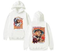 JYKJUEDZ Felpa con Cappuccio Biggie Smalls Graphic Felpa con Cappuccio Uomo Donna Hip Hop Moda Pullover Oversize