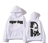 JYKJUEDZ Felpa con Cappuccio da Uomo Snoop Dogg per Autunno Inverno Comoda Felpa in Pile con Stampa Grafica Abbigliamento Hip Hop Grunge Pullover Moletom