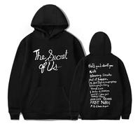 JYKJUEDZ Felpa con Cappuccio Gracie Abrams The Secret of Us Tracklist Unisex Classica Semplice a Maniche Lunghe alla Moda con Cappuccio.