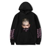 JYKJUEDZ Felpa con Cappuccio Lil Peep Moda Hip Hop Vintage da Donna e da Uomo con Stampa di Lettere Felpe grafiche Casual Harajuku