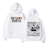 JYKJUEDZ Felpa con Cappuccio Oversize retrò Benson Boone American Heart Tour Autumn Edition Calda da Uomo e da Donna alla Moda Hip Hop