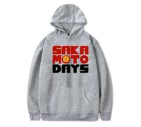 JYKJUEDZ Felpa con Cappuccio Unisex Stile Anime Sakamoto Days Taro Sakamoto Vintage Anni '90 da Uomo e da Donna Hip Hop Sportiva Outwear Pullover