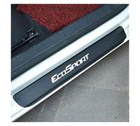 JYMLOV 4 Pezzi Fibra di Carbonio Battitacco per Auto Sticker, per FO-rd ECOSPORT, Esterno Battitacco Protezione Plates Anti-Graffio Scuff Adesivi Decorativi Accessori,White