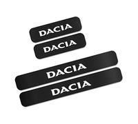 JYMLOV 4 Pezzi Fibra di Carbonio Battitacco per Auto Sticker, per Ren-Ault Dacia Duster Logan Sandero, Esterno Battitacco Protezione Plates Anti-Graffio Scuff Adesivi Decorativi Accessori,Dacia