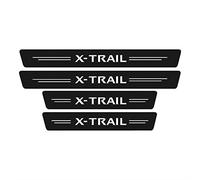 JYMLOV 4 Pezzi Protezione Battitacco Auto per NIS-San Xtrail X Trail T30 T31 T32 Tuning Accessori, Adesivo per Davanzale in Fibra Carbonio Scuff Plates Styling Decorativi Strisce,Black