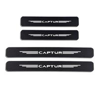 JYMLOV 4 Pezzi Strisce Protettive per Battitacco Auto per Ren-Ault CAPTUR Accessori Tuning, Adesivo per Il Bordo della Davanzali Pellicola AntiGraffio Porte in Fibra Carbonio,White