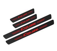JYMLOV Fibra di Carbonio Soglia Porta Battitacco, per Chev-rolet Cruze, 4 Pezzi Guardia Porta Soglia AntiGraffio AntiGraffio Protezioni Battitacco Accessori Styling,Red