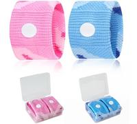 JYNVO 2 Braccialetti Antinausea per Bambini & Adulti, Bracciale Mal di Mare & Mal d'Auto, Digitopressione Contro Nausea durante Volo e Navigazione