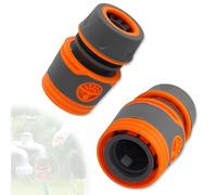 JYNVO 2 Pezzi Attacco Rapido 1/2" (13mm) Compatibile Gardena - Raccordi per Impianti Irrigazione, Cambio Istantaneo Tubo Giardino