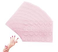 JYNVO 20 Fogli / 480 Pezzi Adesivo per Colla per Unghie a Doppio Lato, Colla Unghie Adesivo Trasparente Unghie, Colla gelatina Nastro Adesivo con linguette Colla per unghie Adesivo flessibile Unghie