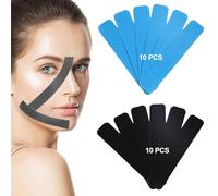 JYNVO 20pcs Face Taping Viso,Face Lifting Tape, Anti Falten, Nastro Lifting Facciale, Cerotti Patch Antirughe