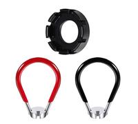 JYNVO 3 Tiraraggi Bici Universale, Bicicletta Tiraraggi, Bicicletta Tiraraggi Bicicletta Chiave Tiraraggi 6 in 1 Tira Raggi Regolazione dei Cerchioni 10-15G per Raggi per Bicicletta