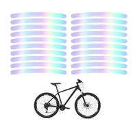 JYNVO 80 Pezzi Riflettori per Bicicletta, Strisce Riflettenti Accessori Bicicletta, Migliora la Visibilità, Adatti a Tutte le Biciclette