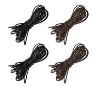 JYNVO Confezione da 4 cinturini in pelle, cordino in pelle, cinturini in pelle fatti a mano per collane, bracciali, collane e altri gioielli fai da te fatti a mano