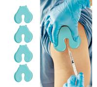 JYNVO Confezione da 4 pezzi Bloccatore di iniezione, Bloccatore di iniezione per bambini e adulti, Bloccatore di ferite riutilizzabile per l'assistente all'iniezione, minimizza le ferite (verde)