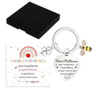 JYNVO Regalo Mistress Portachiavi Regali Mistress Donne Uomini Biglietti di ringraziamento Portachiavi Regalo di ringraziamento per l'insegnante dell'asilo - Regalo di laurea per l'insegnante preside.