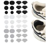 JYNVO Set da 36 pezzi di toppe per la riparazione di scarpe da ginnastica, toppe autoadesive per la riparazione dei talloni, kit di toppe per la prevenzione dei fori, multicolore