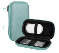 JYNXOR 1 pcs Custodia rigida per monitor - Custodia rigida per kardiamobile 6L, borsa da viaggio per monitor cardiaco ECG, borsa per monitor cardiaco, borsa per rilevatore di cuore, organizer, Ciano