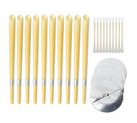 JYNXOR 10 Pezzi Candele per Orecchie, Candele Naturali Auricolari, Coni Orecchie Cerume, Candele Orecchie Cerume, Candele Dell'orecchio