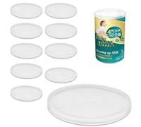 JYNXOR 10 Pezzi Coperchi Universali in Silicone Conservazione Alimenti Animali,Tappi per Lattine e Scatolette, Contenitore Cibo Cani e Crocchette, Contenitore Crocchette, per Lattine di Gatti (75MM)