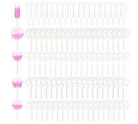 JYNXOR 100 Pezzi Pipette Plastica, Pipette Trasferimento 4 Ml, Pipette Graduate, Pipette Contagocce Per Spremere Liquidi Per Fragole, Cioccolato, Marmellata, Cupcakes Forma Del Cuore