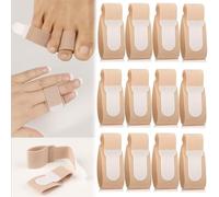 JYNXOR 12 Pezzi Raddrizzatore per Dita a Martello, Stecche per Dita Dei Piedi, Raddrizza Dita Piedi, Bende Imbottite per Correggere le Dita a Martello, Dita Rotte, Dita Storte e Dita Sovrapposte