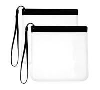 JYNXOR 2 Pezzi 20 x 20 cm Bustine Trasparenti Richiudibili, Liquidi Buste Trasparenti per Viaggio, Kit Liquidie Aereo, Busta Trasparente per Liquidi aereo, Borsa Viaggio