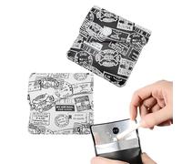 JYNXOR 2 Pezzi Posacenere Tascabili, Posacenere Riutilizzabile Ignifugo in EVA Compatta a Prova di Odore Posacenere Inodore Posacenere Portatile per Sigaretta Borsa per Viaggi All'aperto Casa-Lettere