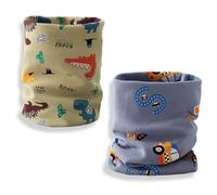 JYNXOR 2 Pezzi Scaldacollo Bambino Bambina Sciarpa Multiuso Sciarpe Bambini Cotone O-Scaldacollo Loop Modo Cute Morbida Fazzoletto da Collo,Sciarpa Bambini Multifunzione Bandana Tubolare