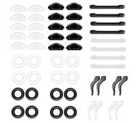 JYNXOR 26 paia Ferma Occhiali, Ferma Occhiali in Silicone, Naselli Antiscivolo per Occhiali, Gommini Antiscivolo, Gancio Ear Grips, tempie, manicotto, per Occhiali da Sole e da Lettura, Occhiali