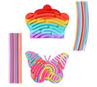 JYNXOR 2pcs Sensory Activity Board, silicone Sensory Fidget Gioco Toys, giocattolo sensoriale double face per autismo ADHD per bambini dai 3+ anni e adulti, con accessori Corde