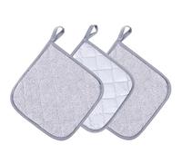 JYNXOR 3 Pcs Presine da Cucina, Presine Kitchen, Presine in cotone resistente al calore con anello per appenderle, Può Essere Utilizzato come Presina o Guanto da Forno, Per Cucinare e Infornare